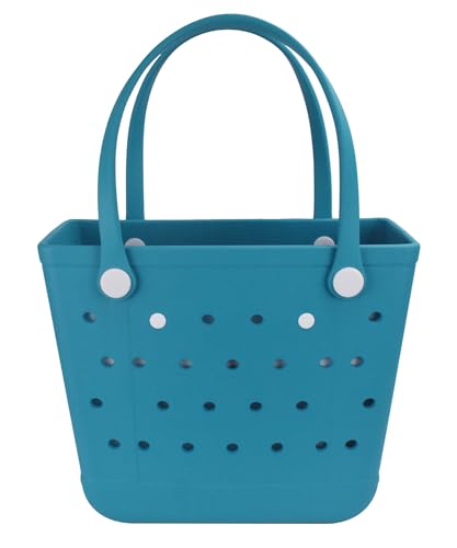 Addoklm Lightweight Rubber Beach Bag for Waterproof, Durable Open Handbag for Boat Pool Sports