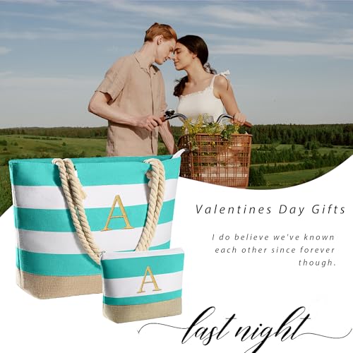 Women's Travel Canvas Beach Tote Bags for Birthday Gifts
| Beach Bags for Women - Pool Waterproof Tote, Travel Essentia