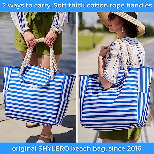 SHYLERO Water Resistant Beach Bag for Family Use
| SHYLERO Airtight Beach Tote with Magnetic Snap Closure
| SHYLERO Lar